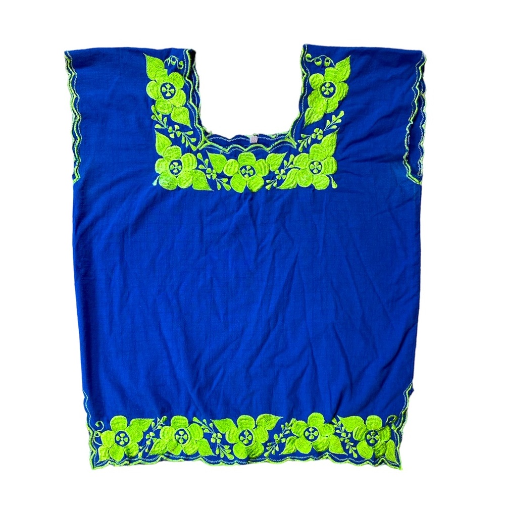 Vintage Mexican Hand Embroidered Blouse